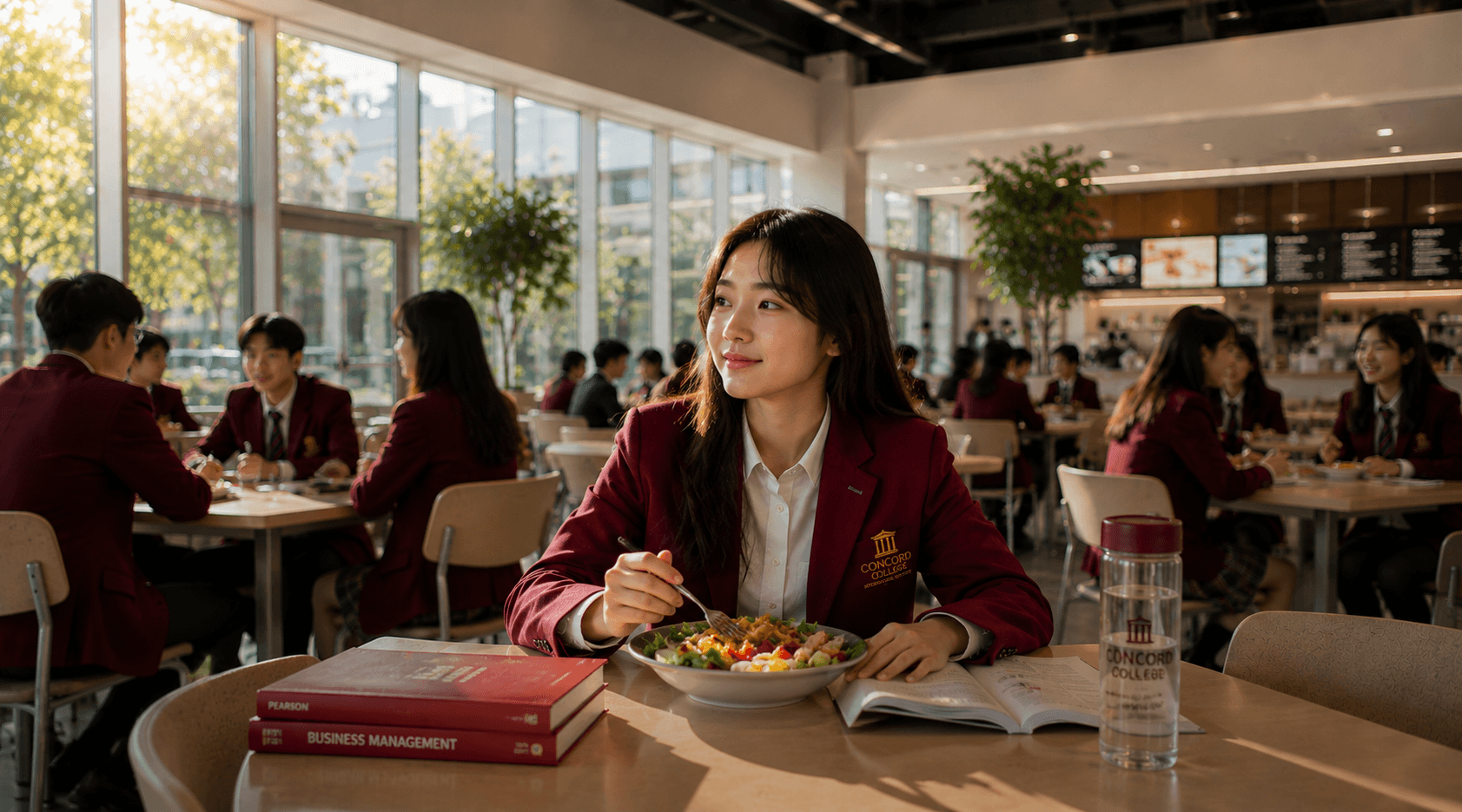 Concord College campus and students.